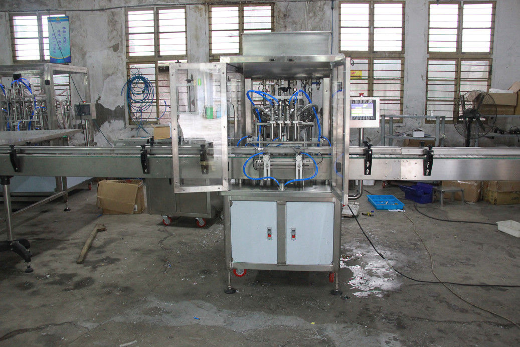 Compact Design Automatic Production Line Paste Liquid Filling Machine Convenient Installation